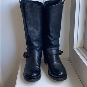 Frye Veronica Slouch Leather Riding Boot.